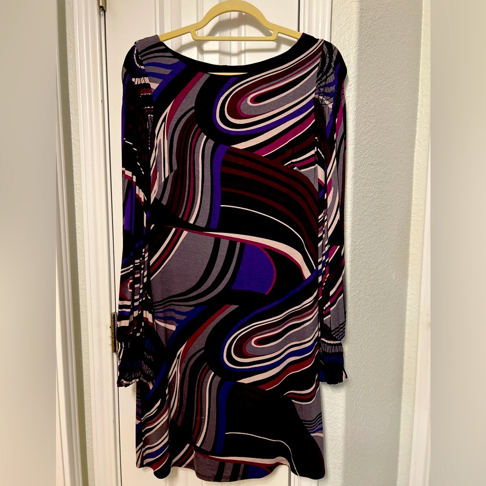Long puff sleeve designer dress